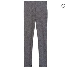 Theory Houndstooth Black Skinny Leggings